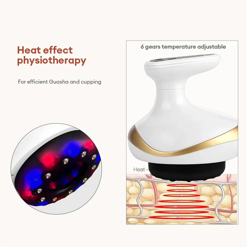 6-In-1 Professional EMS Massager: Cupping, Gua Sha, Vacuum Suction, Electric Body Muscle Cupping